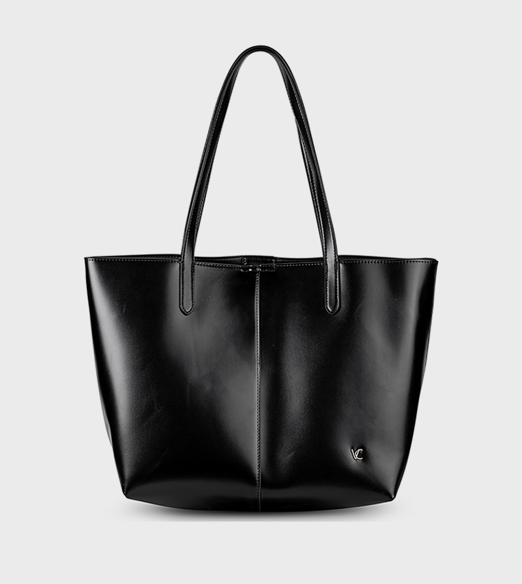VINCCI  Tote Bags - Black Tote Bags