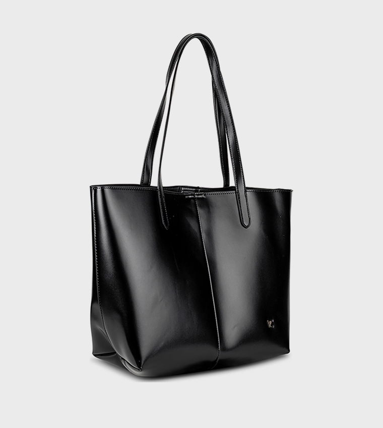 VINCCI  Tote Bags - Black Tote Bags