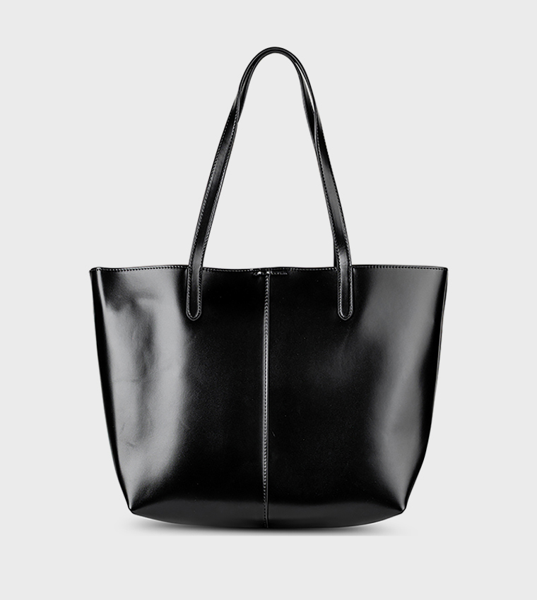 VINCCI  Tote Bags - Black Tote Bags