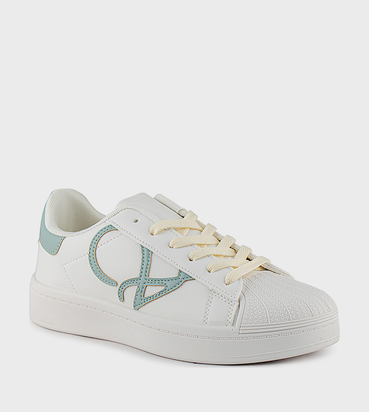 Patterned Low Top Sneakers