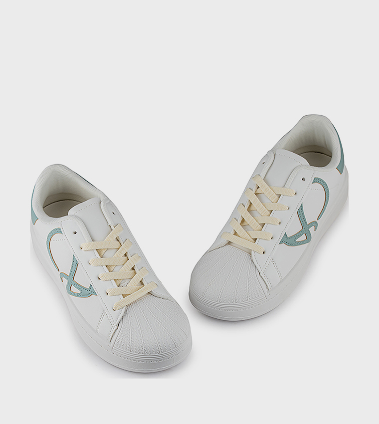 Patterned Low Top Sneakers
