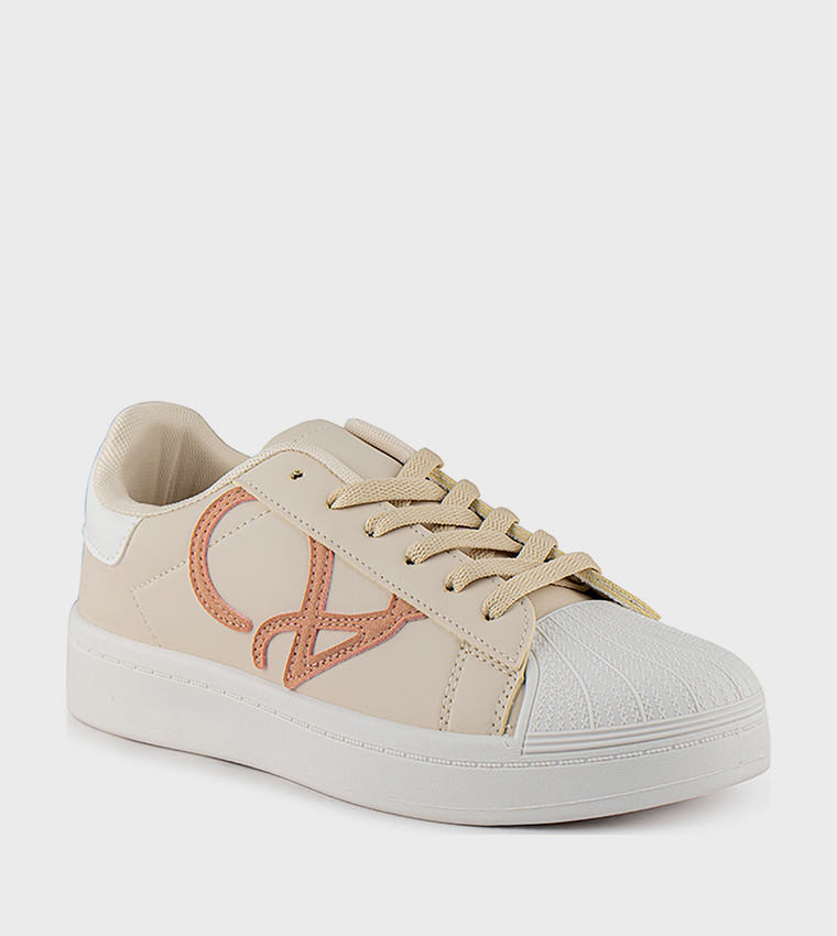 Patterned Low Top Sneakers