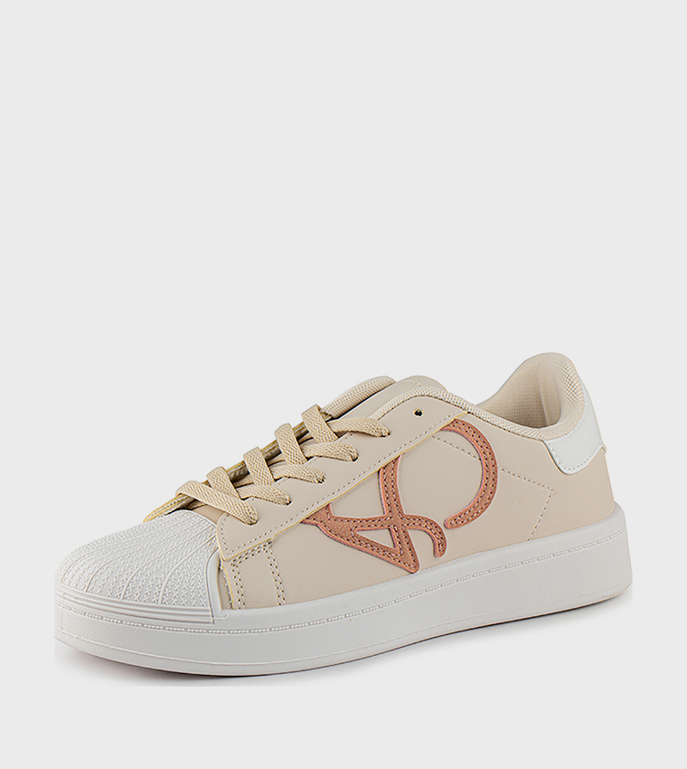 Patterned Low Top Sneakers