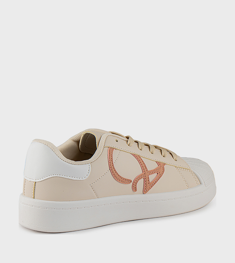 Patterned Low Top Sneakers