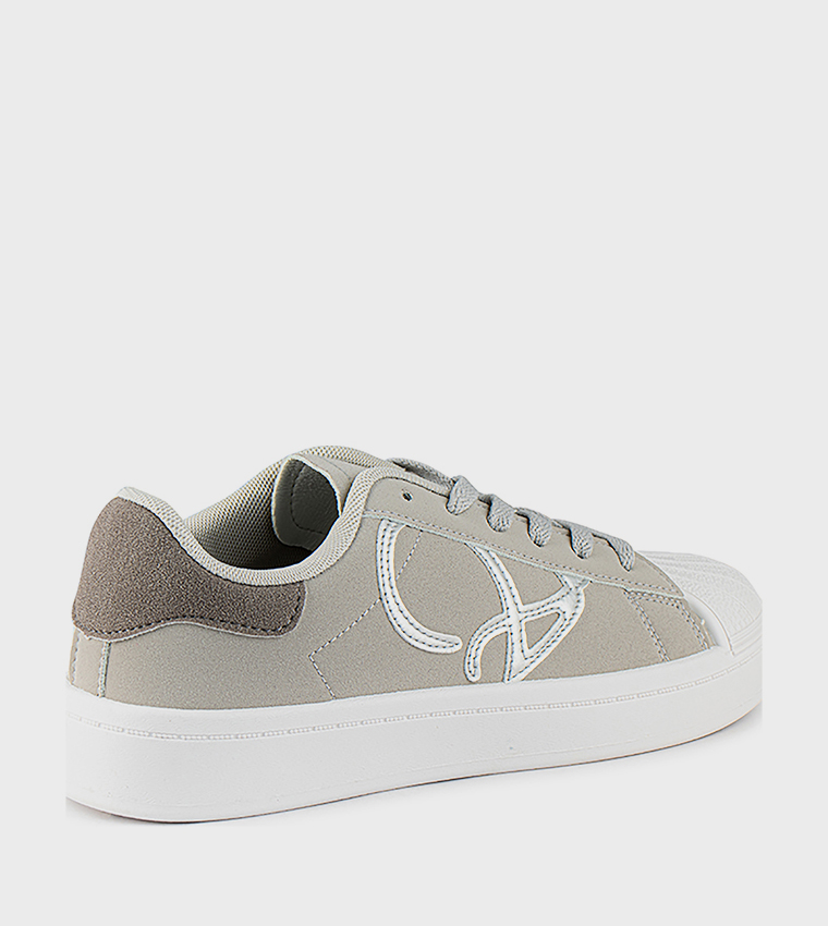 Patterned Low Top Sneakers