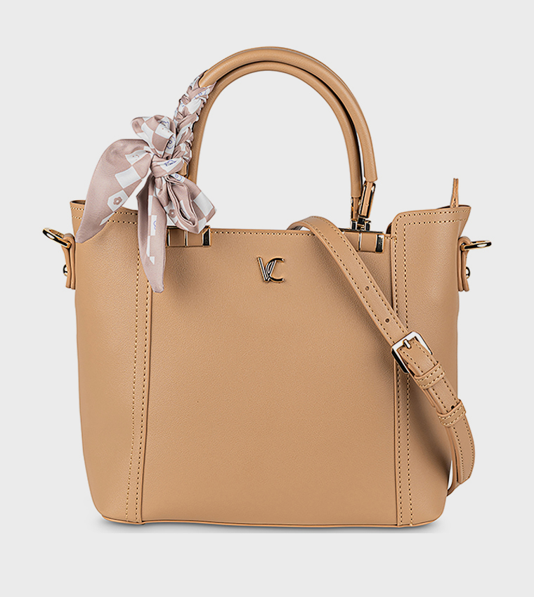Textured Scarf Tote Bag