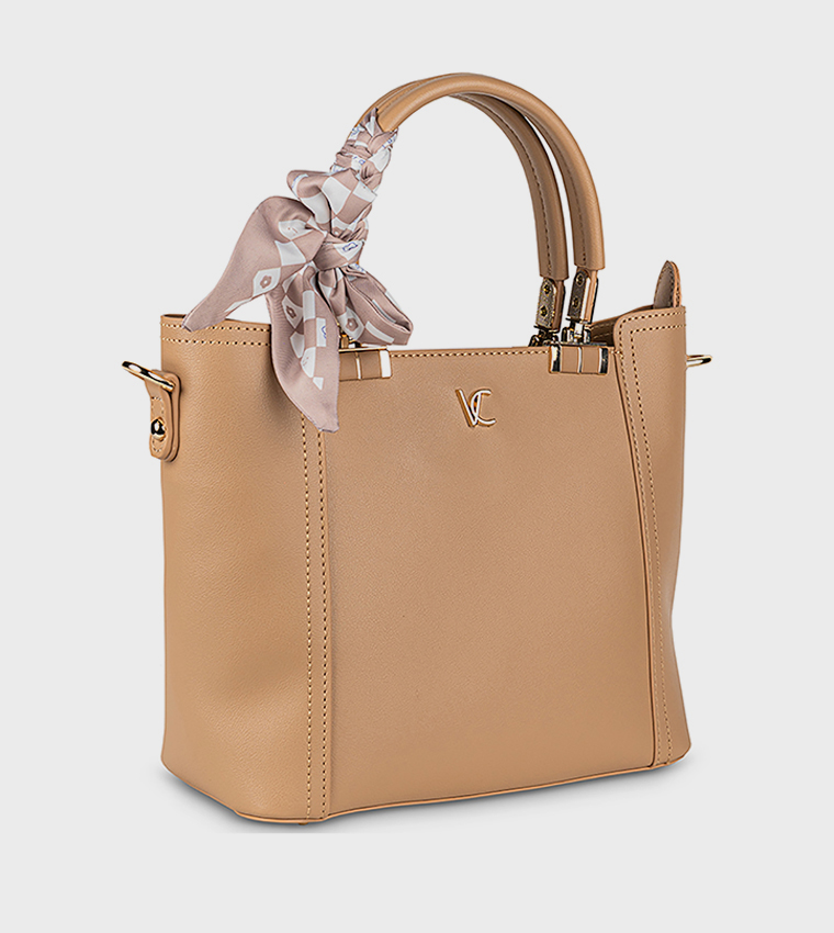 Textured Scarf Tote Bag