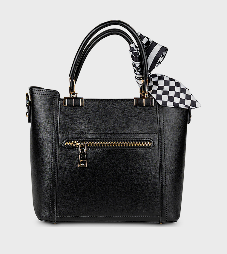 Textured Scarf Tote Bag
