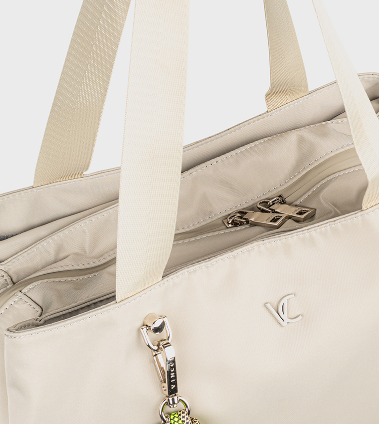 VINCCI  Tote Bags - Taupe Tote Bags
