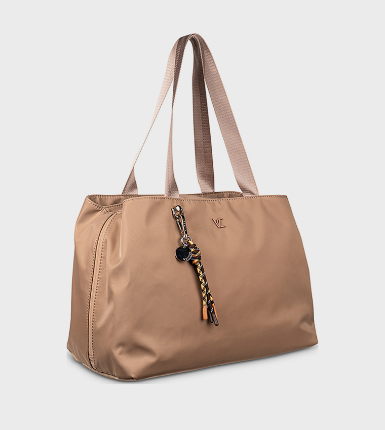 Solid Keyring Tote Bag