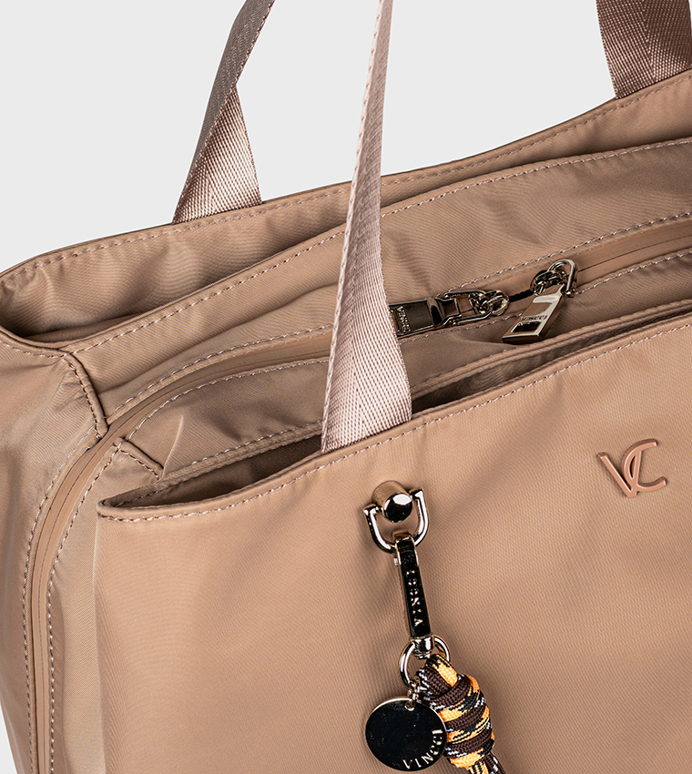 Solid Keyring Tote Bag