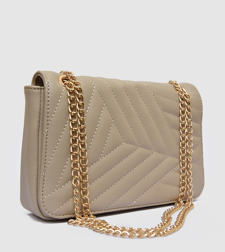 Quilted Chain Strap Shoulder Bag