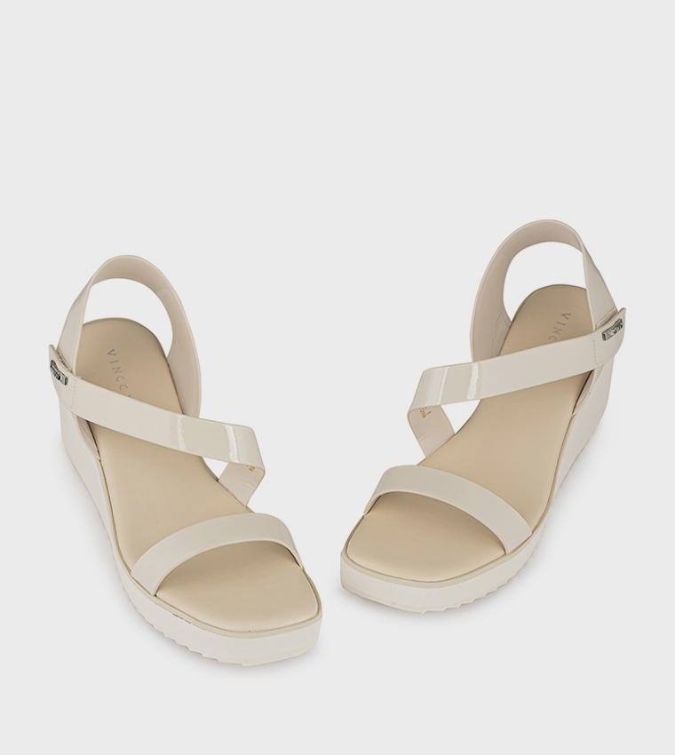Solid Open Toe Wedge Sandals
