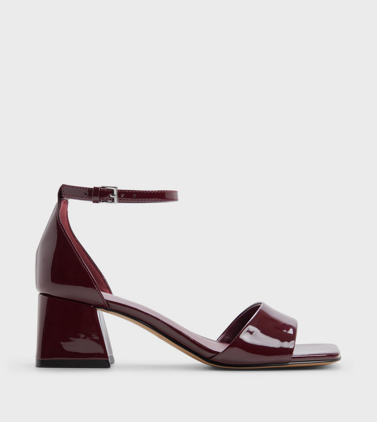 VICKI Ankle Strap Block Heel Sandals