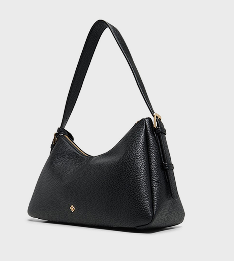 VIVIANNNN Textured Zip Shoulder Bag