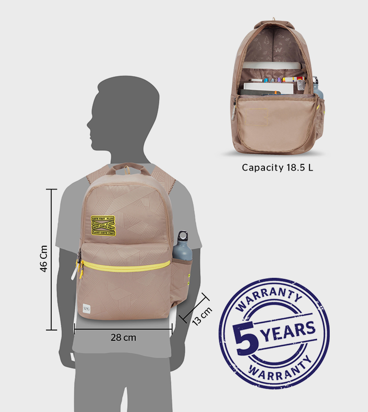 Applique Detail Zip Around Backpack