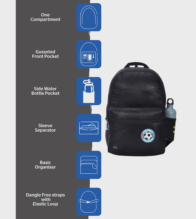 Applique Detail Zip Around Backpack