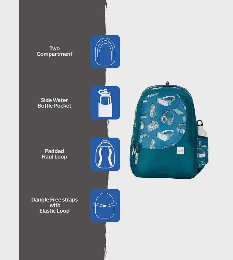 Printed Zip Around Backpack