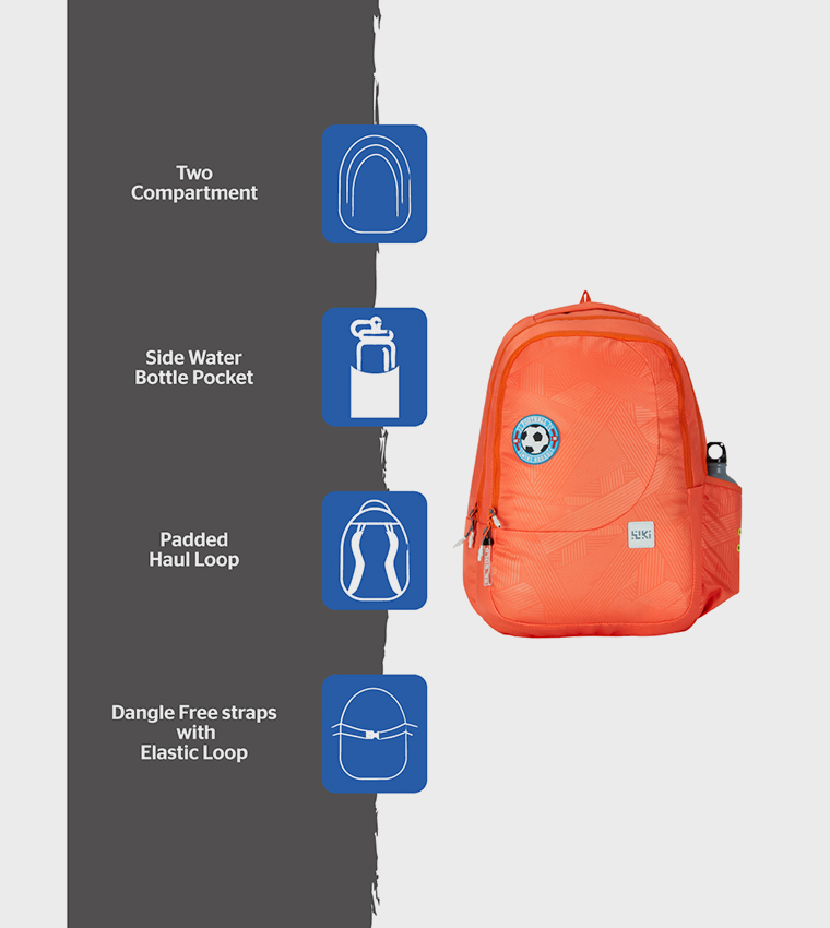 Applique Detail Zip Around Backpack