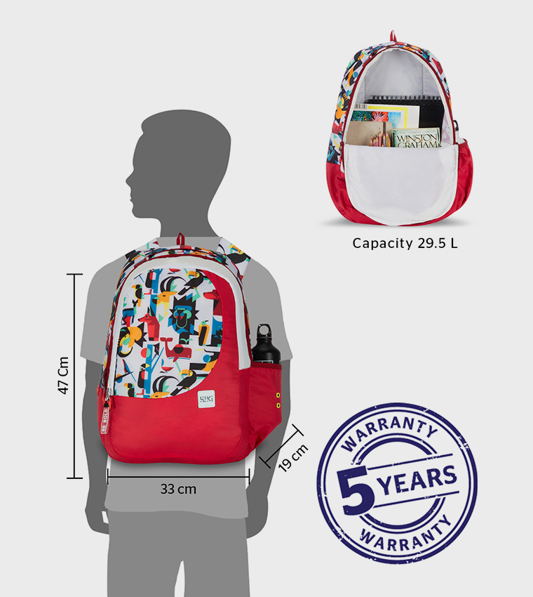 Printed Zip Around Backpack