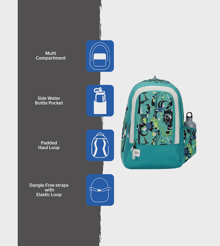 Printed Zip Around Backpack