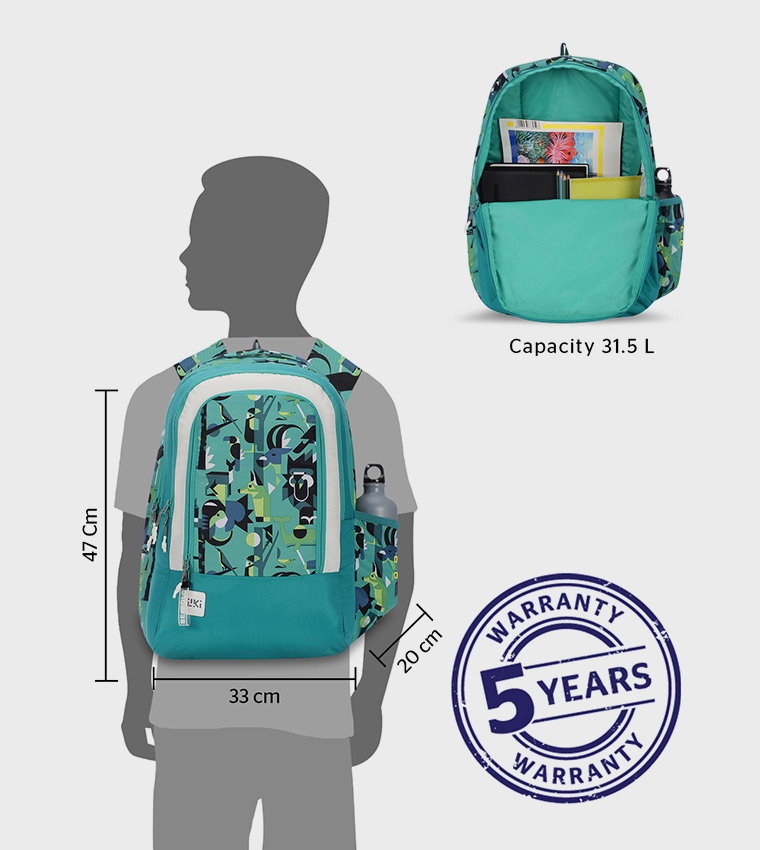 Printed Zip Around Backpack