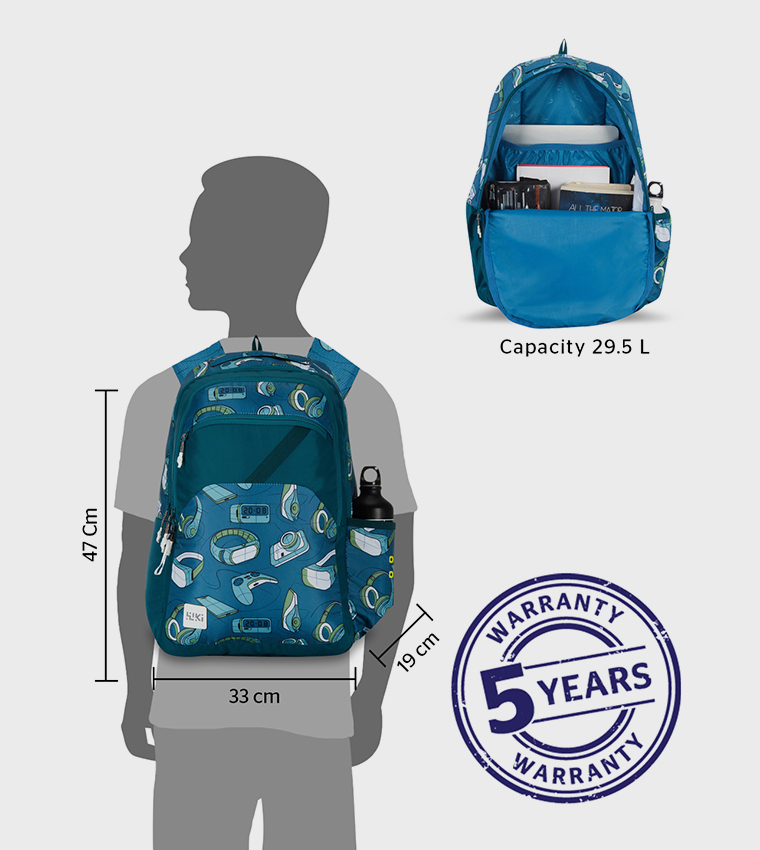 Printed Zip Around Backpack