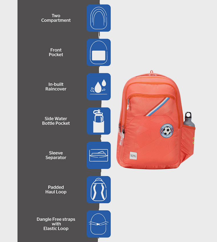 Applique Detail Zip Around Backpack