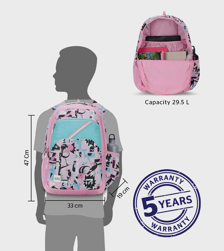 Printed Zip Around Backpack