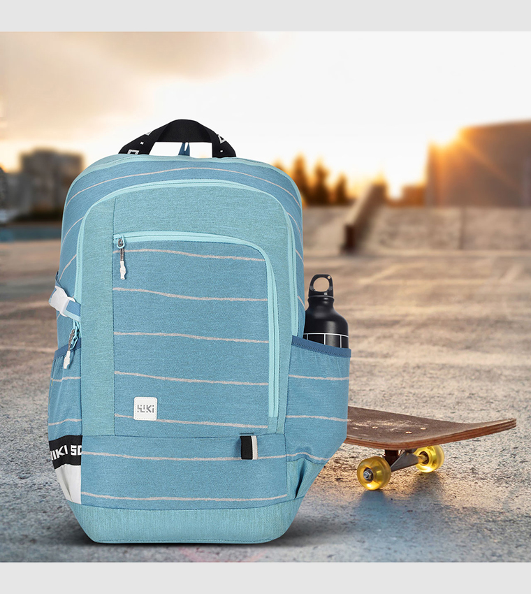 Striped Zip Around Backpack