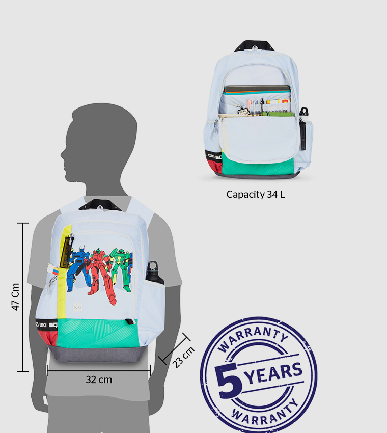 Printed Zip Around Backpack