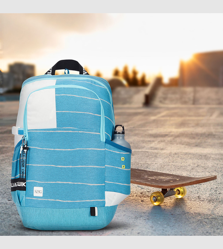 Striped Zip Around Backpack