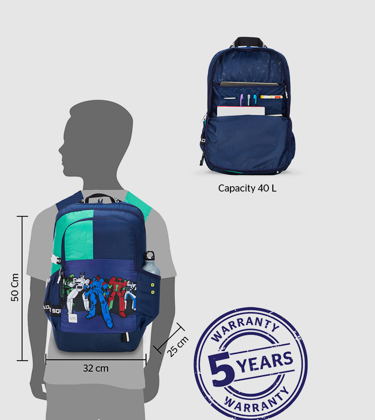 Striped Zip Around Backpack