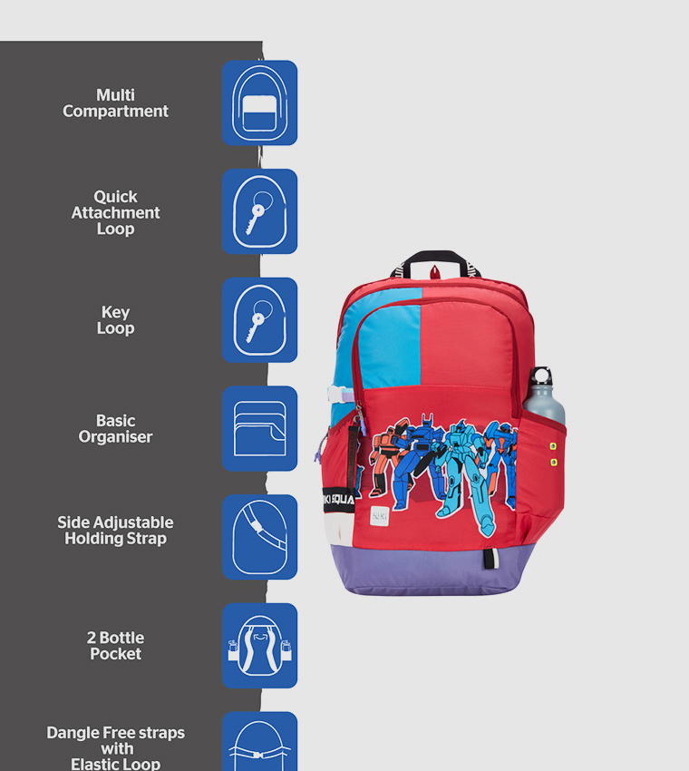 Printed Zip Around Backpack