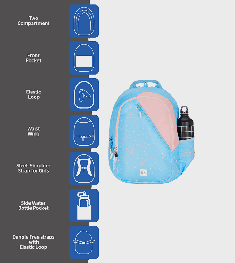 Printed Zip Around Backpack