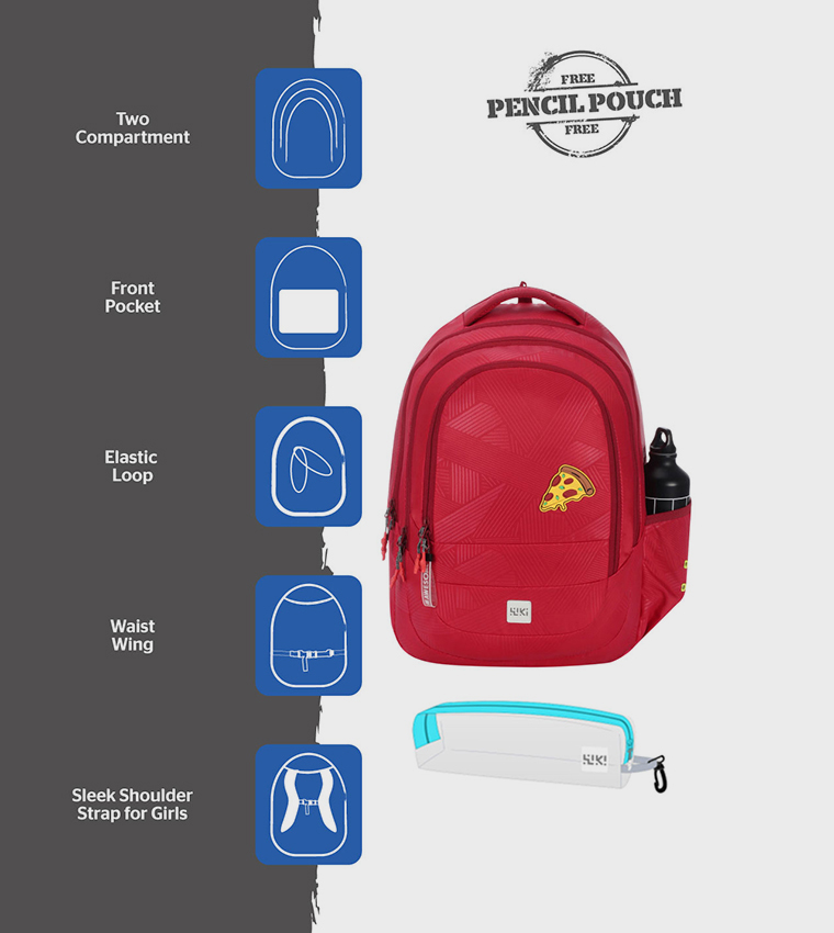 Applique Detail Zip Around Backpack