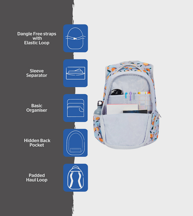 Printed Zip Around Backpack