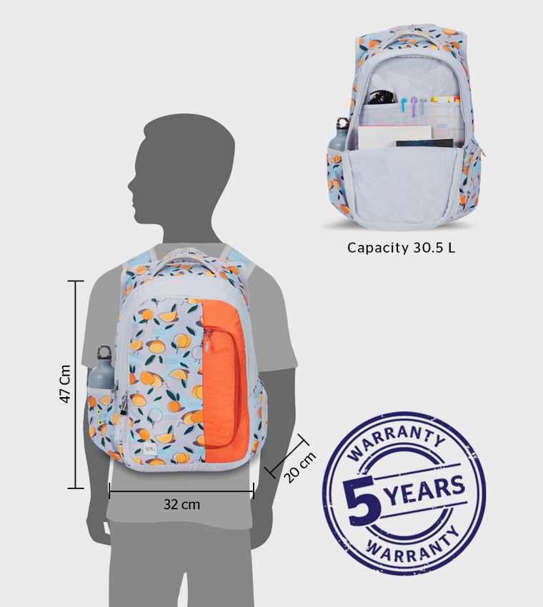 Printed Zip Around Backpack