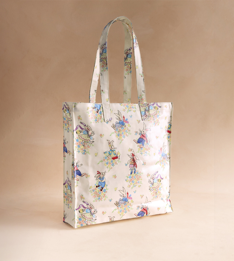 Printed Large Book Tote Bag