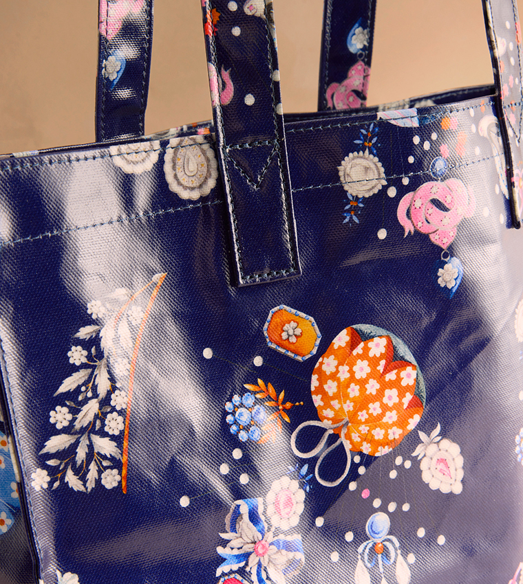 Printed Large Book Tote Bag