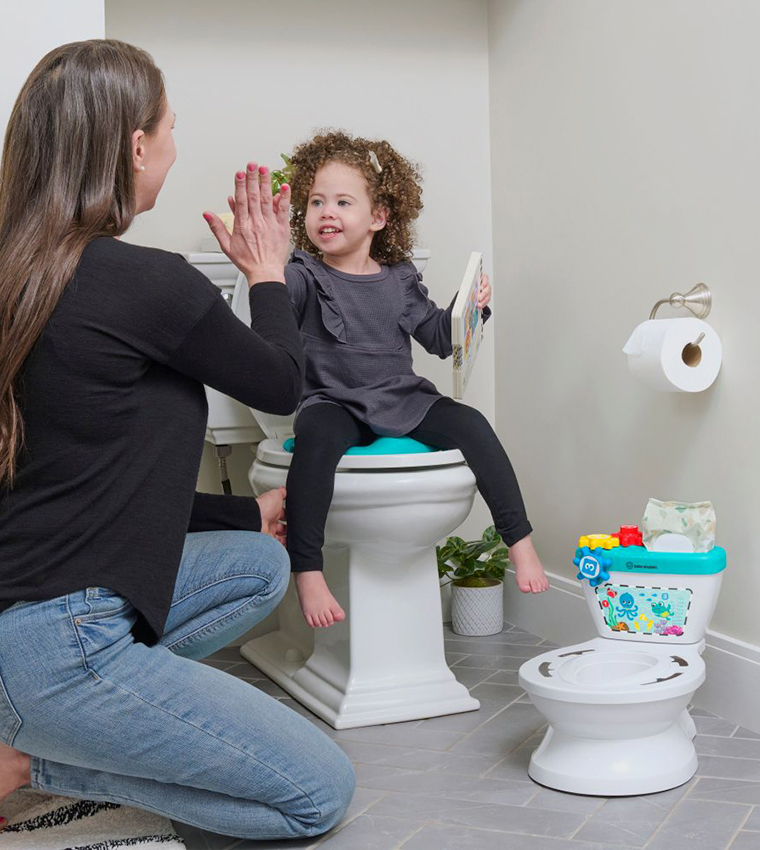 2-in-1 Potty Training System with Real Flushing Sounds (18-60 Months)