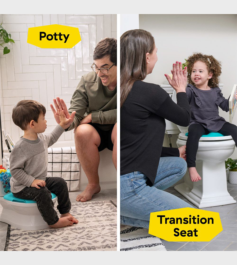 2-in-1 Potty Training System with Real Flushing Sounds (18-60 Months)