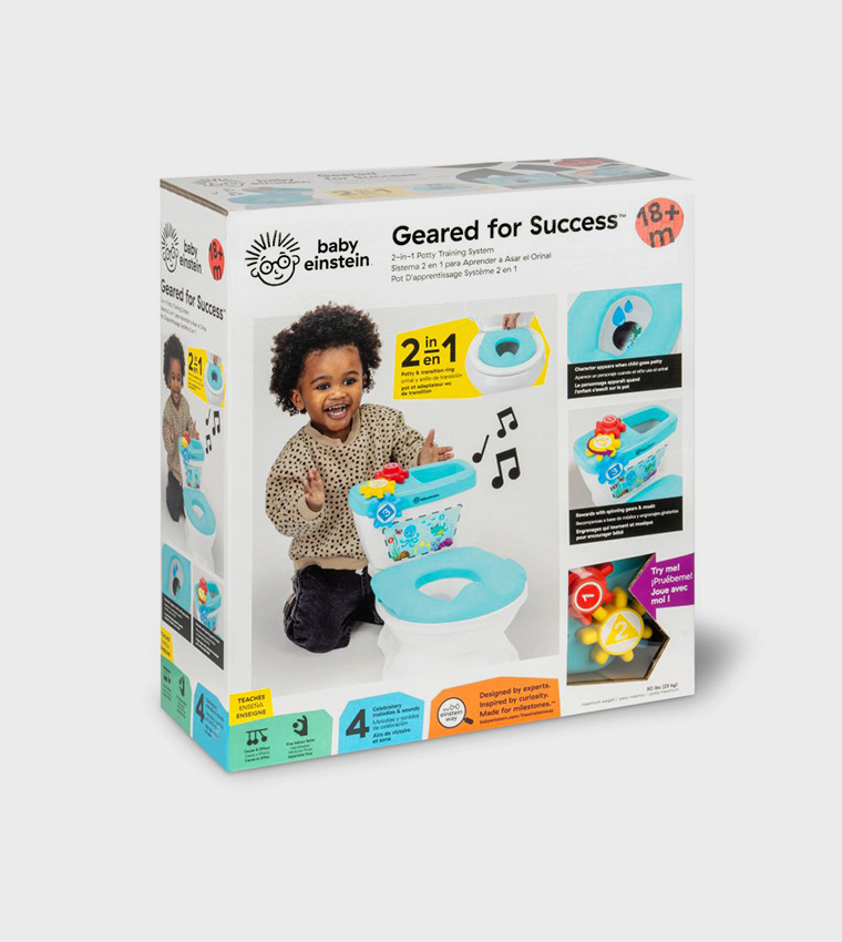 2-in-1 Potty Training System with Real Flushing Sounds (18-60 Months)