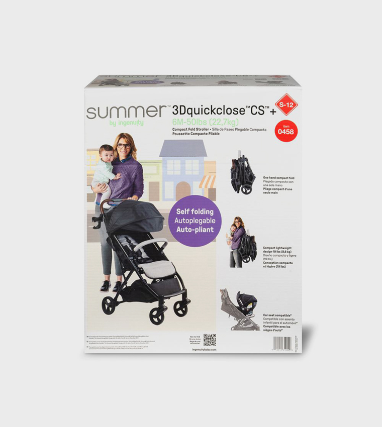3Dquickclose CS+ Lightweight Compact One-Hand Fold Stroller (6-24 Months)