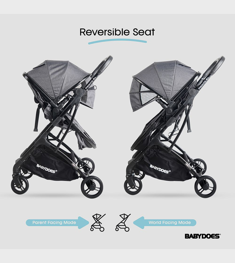PRONTO R+ 2-in-1 Reversible Cot Stroller with 5-Point Harness