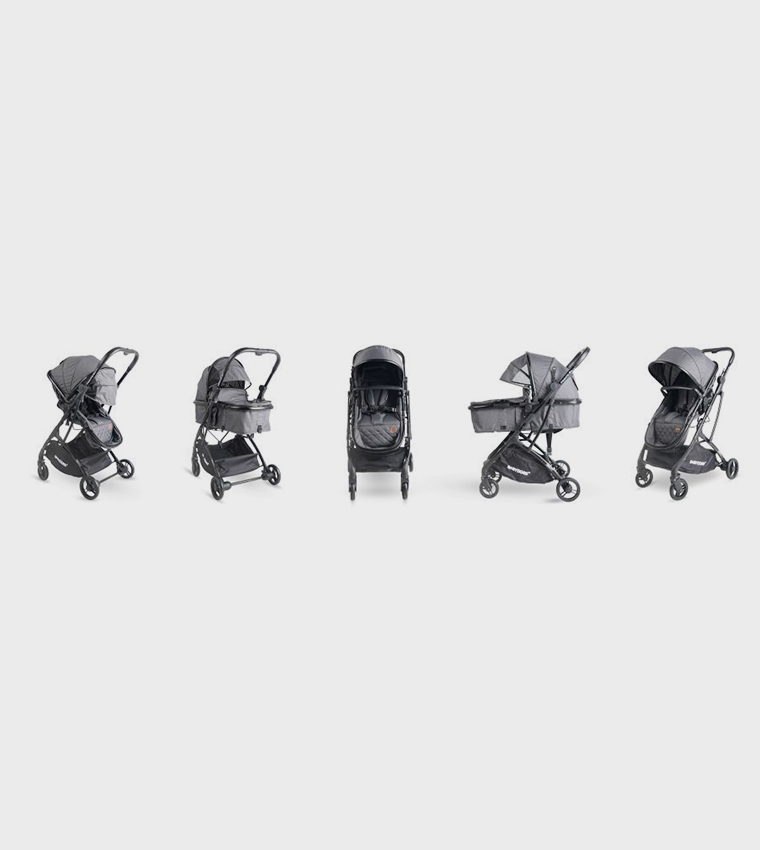 PRONTO R+ 2-in-1 Reversible Cot Stroller with 5-Point Harness