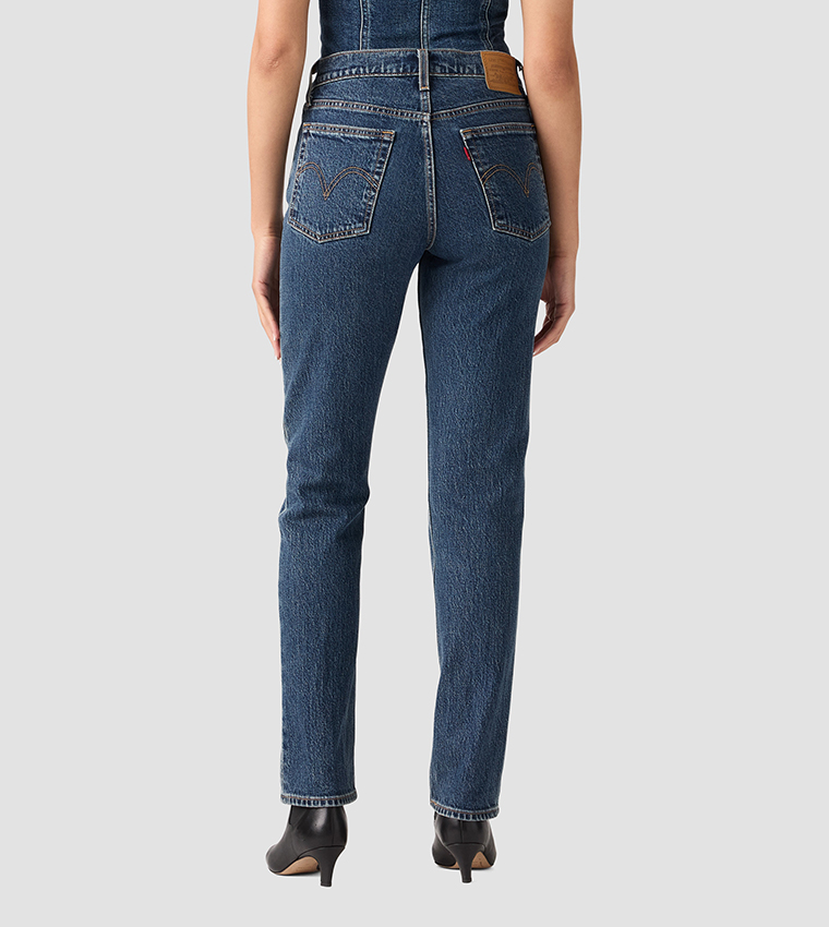 WEDGIE Solid High Rise Slim Fit Jeans