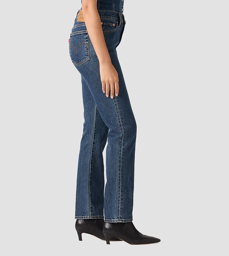 WEDGIE Solid High Rise Slim Fit Jeans
