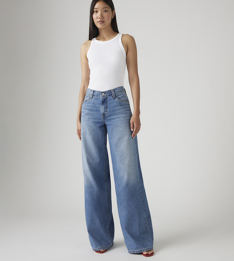 94 Faded Wide Leg Jeans