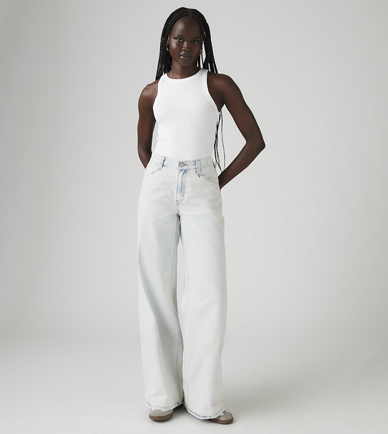94 Faded Wide Leg Jeans